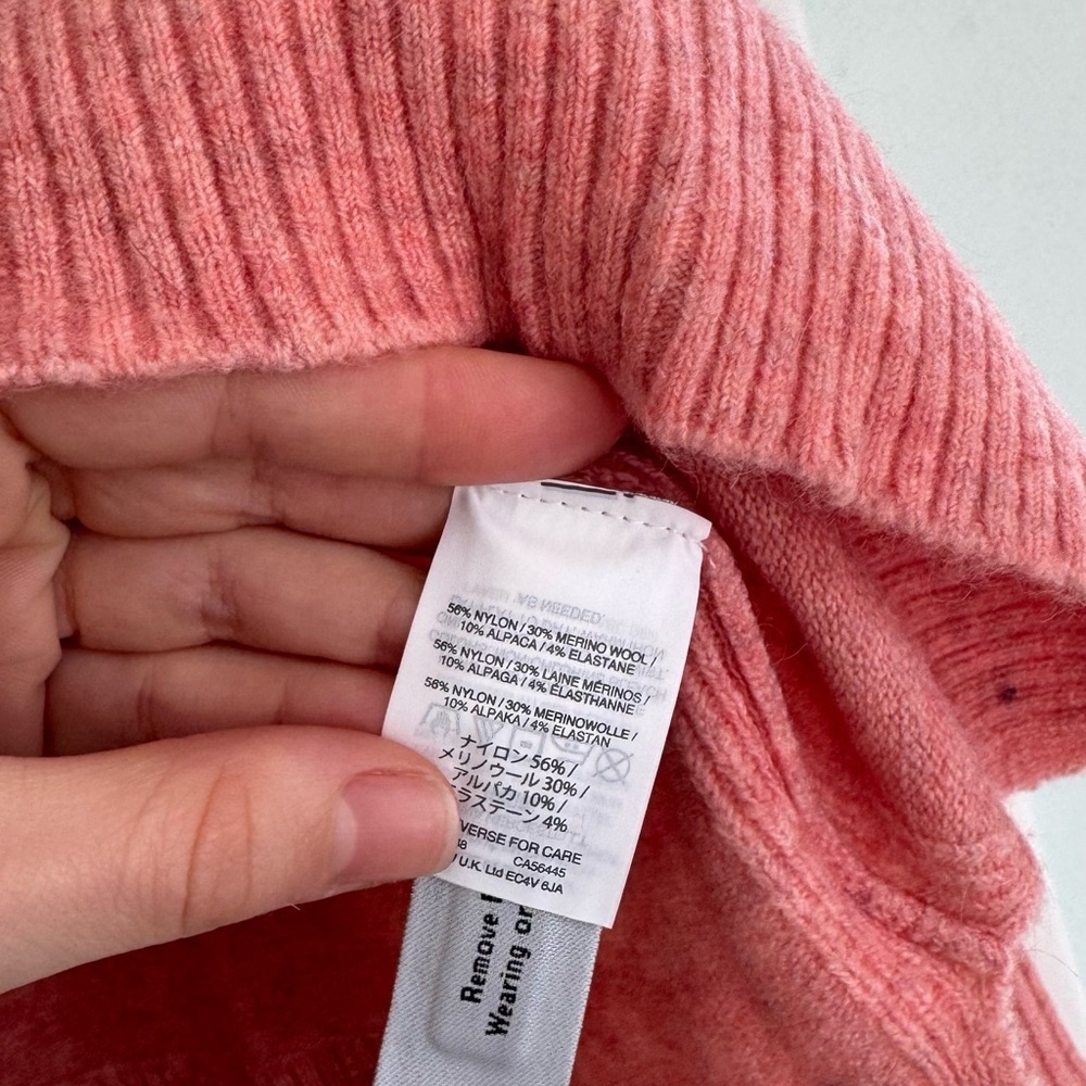 J. Crew Warm Pink V-Neck Sweater - Picture 4 of 5